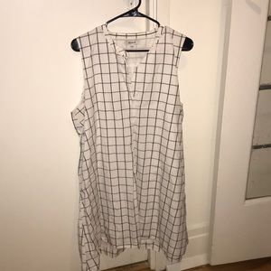Madewell Dresses - Madewell Sleeveless Grid Print Dress XL Madewell Dresses - Madewell Sleeveless Grid Print Dress XL